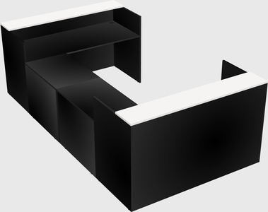 Reception desk u-shape