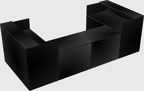 Reception desk u-shape