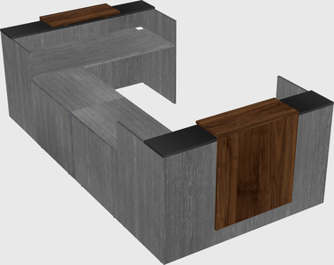 Reception desk u-shape