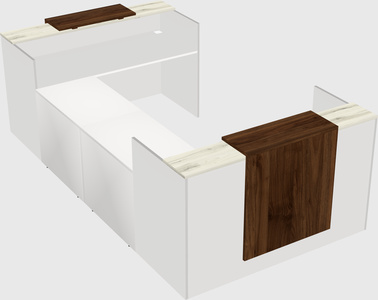 Reception desk u-shape