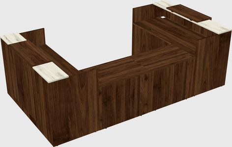 Reception desk u-shape
