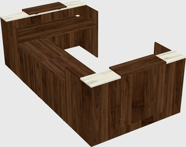 Reception desk u-shape