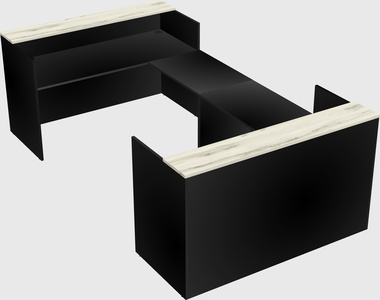 Reception desk u-shape