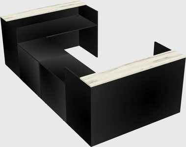 Reception desk u-shape