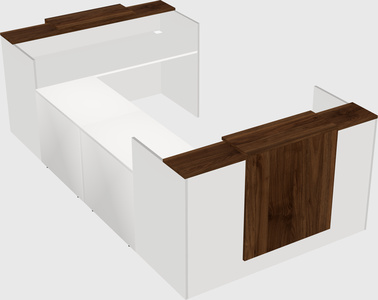 Reception desk u-shape
