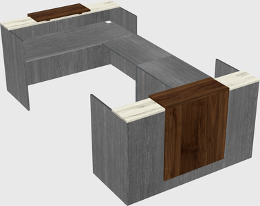 Reception desk u-shape