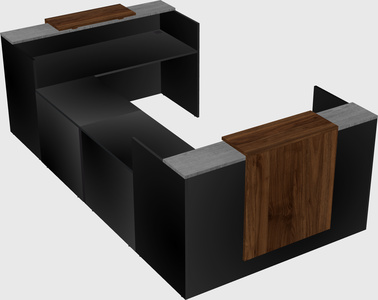 Reception desk u-shape