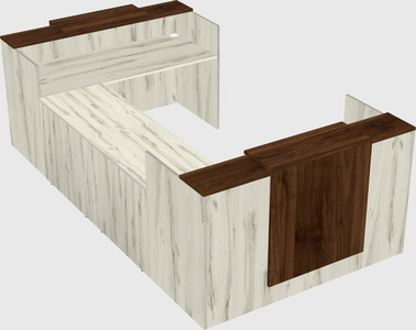 Reception desk u-shape