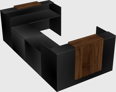 Reception desk u-shape