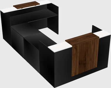 Reception desk u-shape