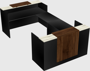 Reception desk u-shape