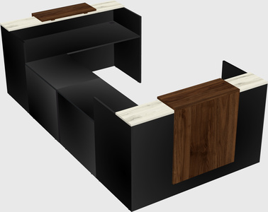 Reception desk u-shape