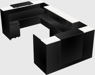 Reception desk u-shape