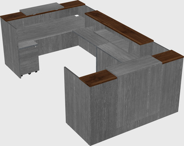 Reception desk u-shape