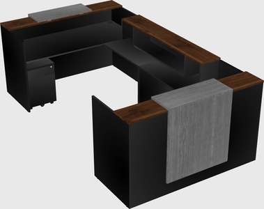 Reception desk u-shape