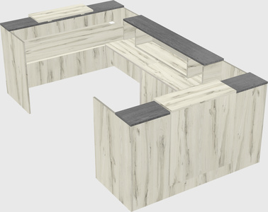 Reception desk u-shape