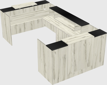 Reception desk u-shape