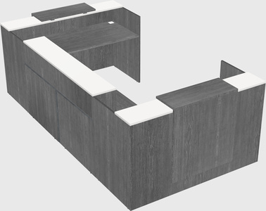 Reception desk u-shape