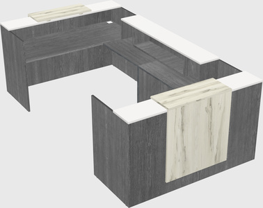 Reception desk u-shape