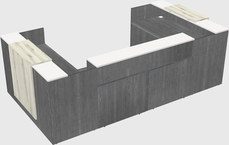 Reception desk u-shape