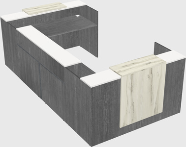 Reception desk u-shape