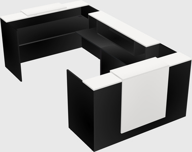Reception desk u-shape