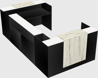 Reception desk u-shape