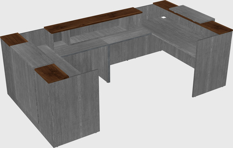 Reception desk u-shape