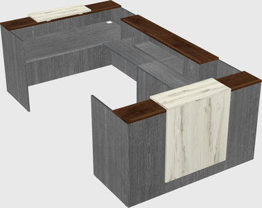 Reception desk u-shape