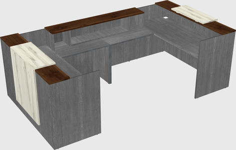 Reception desk u-shape