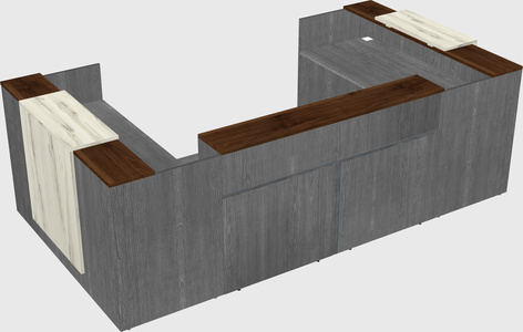 Reception desk u-shape