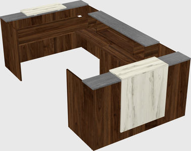 Reception desk u-shape