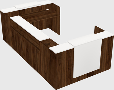 Reception desk u-shape