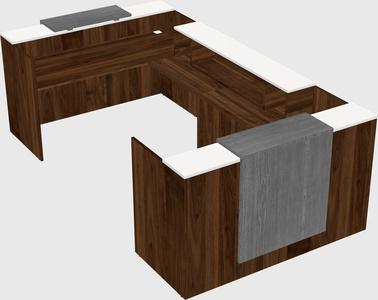 Reception desk u-shape