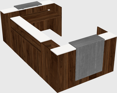 Reception desk u-shape