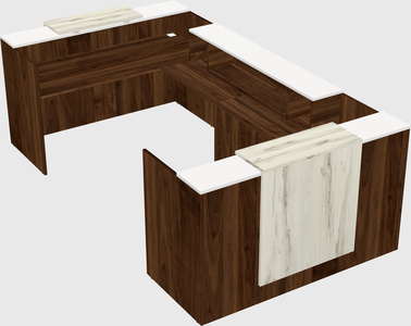 Reception desk u-shape