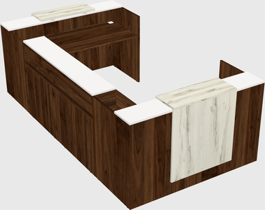 Reception desk u-shape
