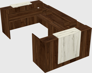 Reception desk u-shape