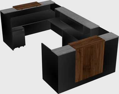 Reception desk u-shape