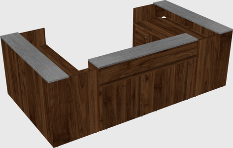 Reception desk u-shape