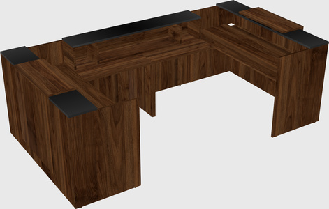 Bureau d'accueil en forme de u