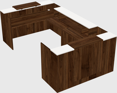 Reception desk u-shape