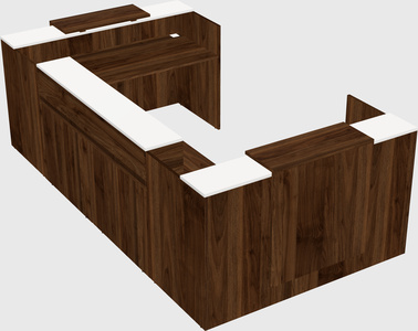 Reception desk u-shape