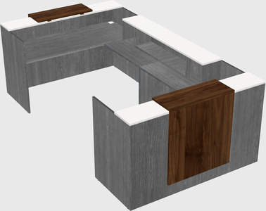Reception desk u-shape