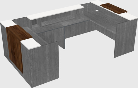 Reception desk u-shape