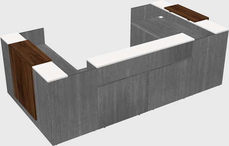 Reception desk u-shape