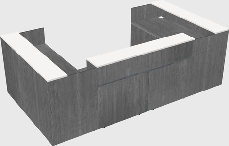 Reception desk u-shape