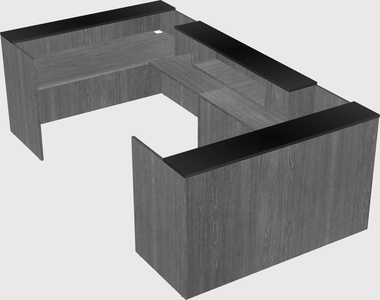 Bureau d'accueil en forme de u