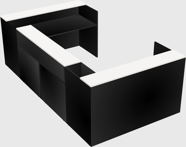 Reception desk u-shape
