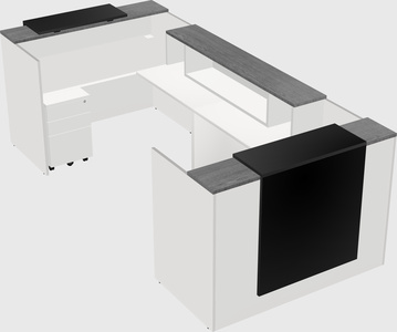 Reception desk u-shape